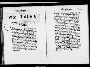 Graf Eberhard (V.) d. Ä. leiht Hänslin Müller d. J. von Aurich seinen Hof daselbst zu einem Erblehen. .