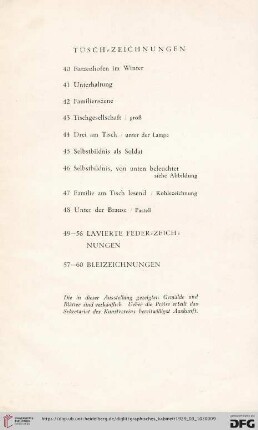 Lavierte Feder-Zeichnungen (Nr. 49-56)