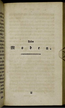 Ueber Moden.