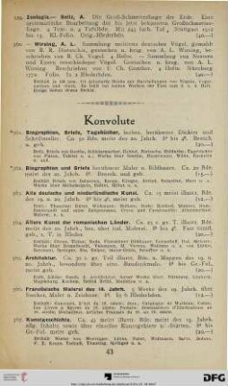 Konvolute (Nr. 561-590)