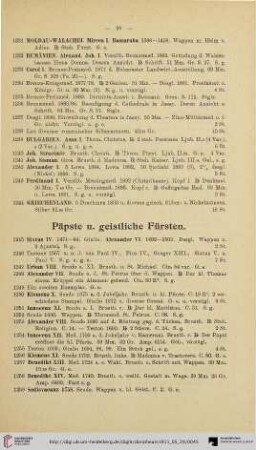 Päpste u. geistliche Fürsten (Nr. 1245-1452)