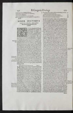 Liber Secundus Dialogi Beati Gregorii ...