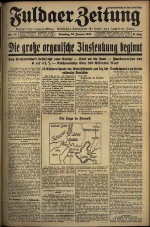 Ausgabe vom Samstag, den 26. Januar 1935.