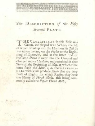 The Description of the Fifty Seventh Plate