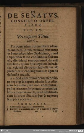 De Senatus Consulto Orphitiano, Tit. IV.