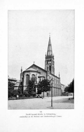 VI. Zwölf- Apostel- Kirche in Schöneberg, unmittelbar an der Berliner und Charlottenburger Grenze
