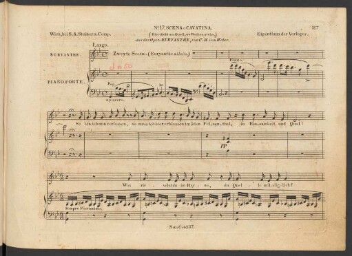No. 17. Scena et Cavatina: Hier dicht am Quell, wo Weiden stehn