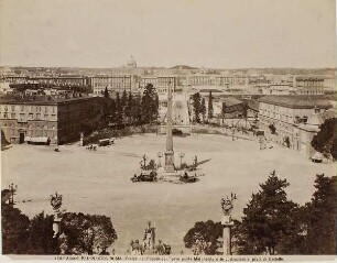 Piazza del Popolo mit der Ponte Regina Margherita, Rom