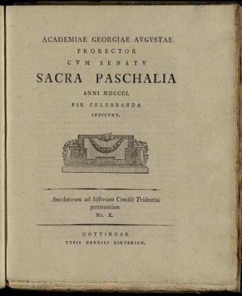 10: Anecdotorum ad historiam Concilii Tridentini pertinentium. Nr. X