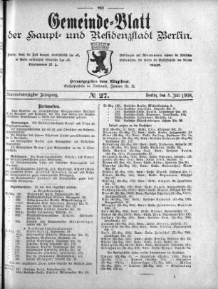 1908,27: No. 27, 5. Juli 1908