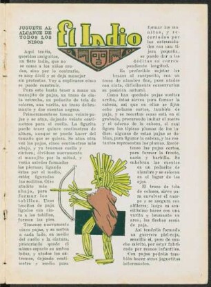 El indio : Juguete el alcance de todos los niños