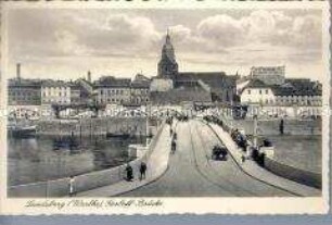 Ansichtspostkarte eines Wehrmachtssoldaten an seine Eltern nach dem Antritt seines Wehrdienstes in Landsberg - Familienkonvolut