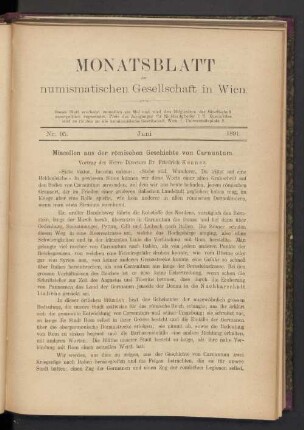 Nr. 95. Juni 1891
