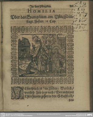 Homilia Uber das Evangelium am Pfingstdinstage. Johan. 10. Cap.