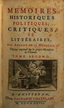 Memoires Historiques, Politiques, Critiques, Et Littéraires, 2