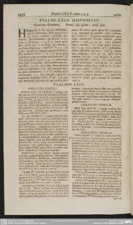 Psalmi CXLV. Dispositio. Gloriosus Dominus. Bonus dat escam: adest pius