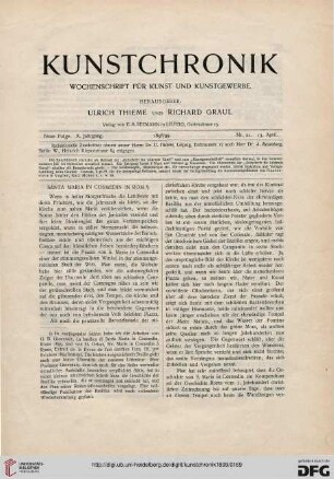 Heft 21 (13. April 1899)