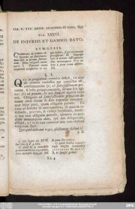 Tit. XXXVI. De iniuriis Et Damno Dato.