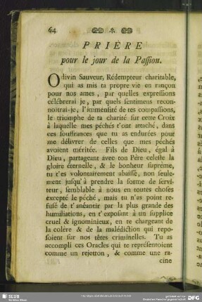 Prière pour le jour de la Passion