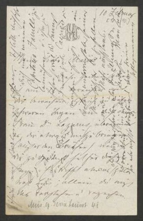 Brief an Marie von Bülow : 10.02.1890