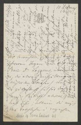 Brief an Marie von Bülow : 10.02.1890