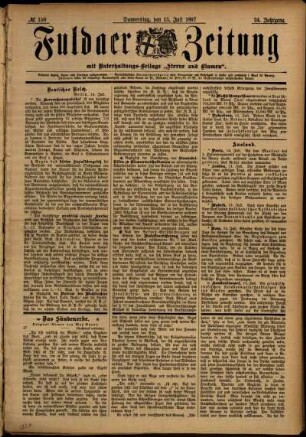 Ausgabe vom Donnerstag, den 15. Juli 1897.