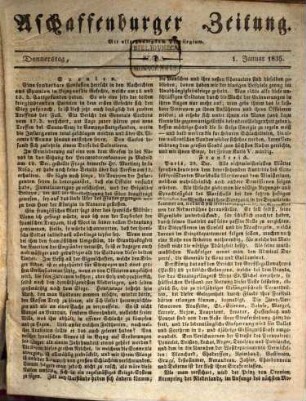 Aschaffenburger Zeitung : amtliches Organ der NSDAP und der Staats- und Gemeindebehörden. 1835