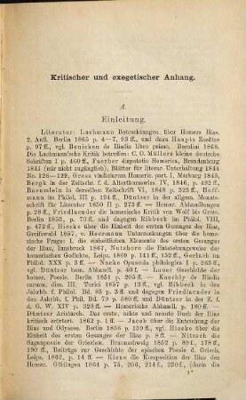 Anhang zu Homers Ilias, Schulausgabe, 1. Erläuterungen zu Gesang I - III