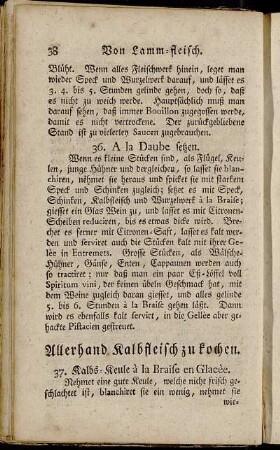 Allerhand Kalbfleisch zu kochen