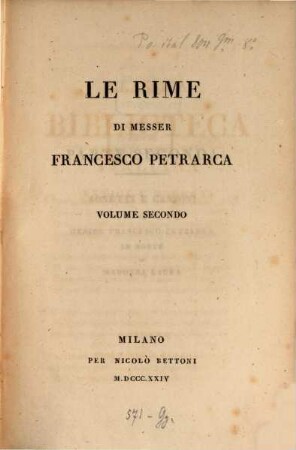 Le Rime, 2