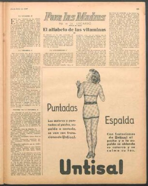 Para las madres : El alfabeto de las vitaminas