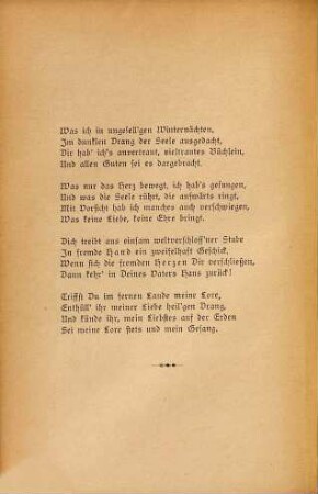 Rosen und Cypressen : Gedichte
