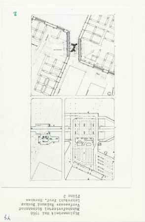 Bahnhofsviertel Südbahnhof, Berlin-Schöneberg (Diplomarbeit bei Bernhard Hermkes): Pläne