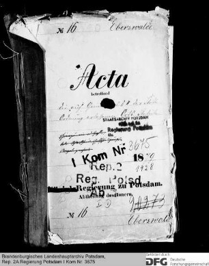 Ortsstatuten auf Grund des § 11 der Städteordnung in Eberswalde