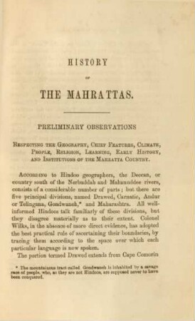 Preliminary observations