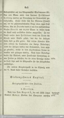 Siebenzehntes Kapitel. Kriegsgeschichte von Italien