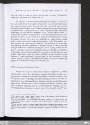 II. Protectionism and the liberal Dutch