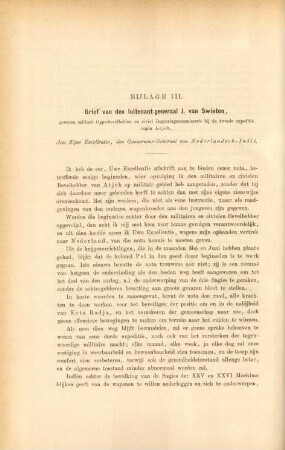 Bijlage III. Brief van den luitenant-generaal J. van Swieten, ...
