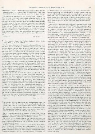 337 [Rezension] Westermann, Claus, Der Psalter