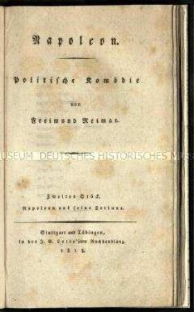 Politische Komödie von Friedrich Rückert