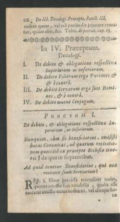 In IV. Praeceptum