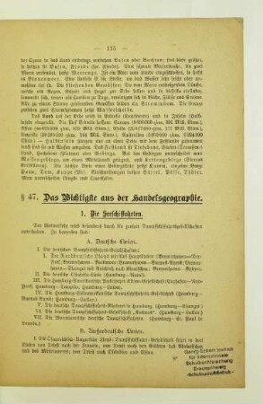 47. Das Wichtigste aus der Handelsgeographie