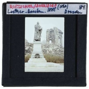 Dresden, Frauenkirche,Dresden, Rietschel, Donndorf, Luther-Denkmal