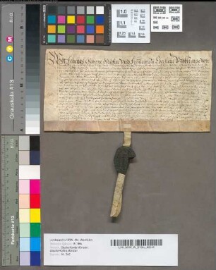 Lehnbrief in betref der Schwarzmans Hove oder Schwarten Erbe [Kirchspiel St. Mauritz vor Münster].