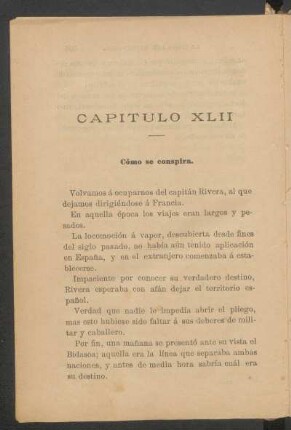 Capítulo XLII - Cómo se conspira.