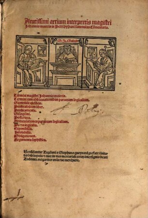 In Petri Hispani Summulas Commentaria