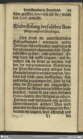 Wiederholung der falschen Ausflüchte unserer Verfolger