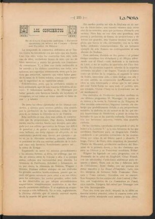 Los conciertos