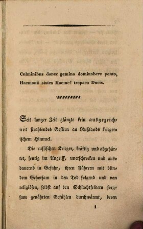 Hans Carl Friedrich Anton Graf von Diebitsch-Sabalkanski, Kaiserl. Russischer Feldmarschall, neben Rußlands vorzüglichsten Feldherren