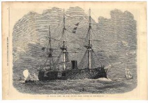Our iron-clad fleet: The screw corvette "Pallas", carrying six guns